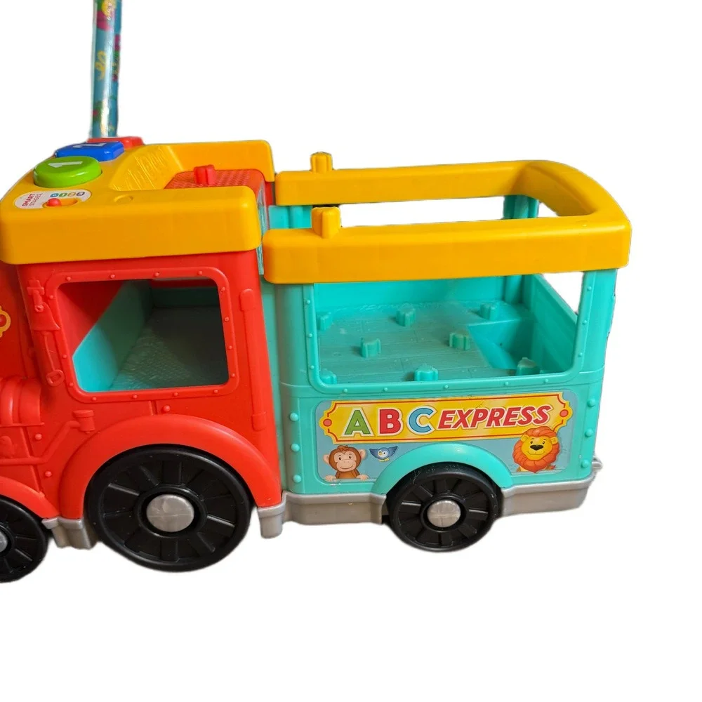 Fisher Price ABC Express Smart Stages Learning Train Red Yellow Teal Toy